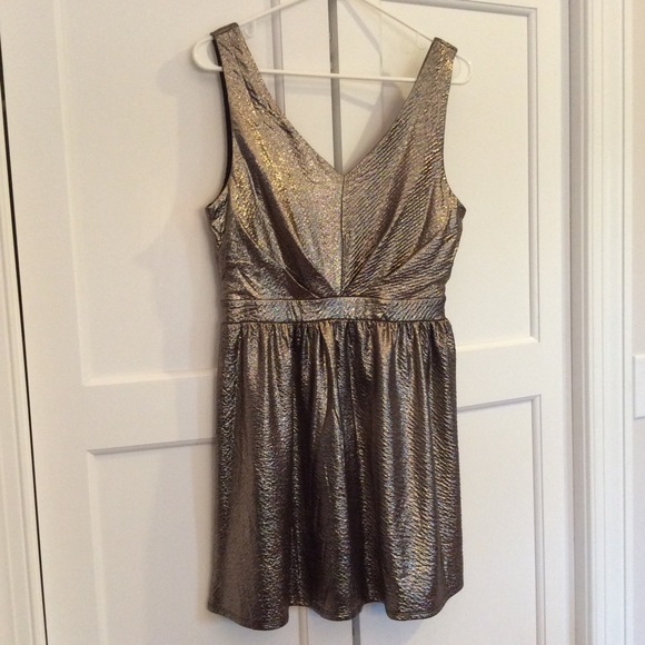 one clothing Dresses & Skirts - Metallic Gold "Get it Girl" mini dress!